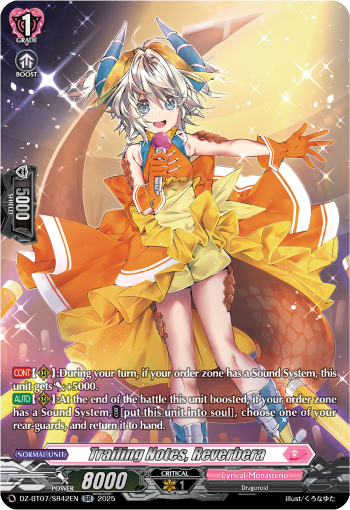 DZ-BT07/SR42EN Trailing Notes, Reverbera SR