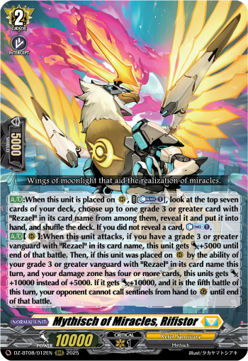 DZ-BT08/012EN Mythisch of Miracles, Rifistor RRR DZBT08