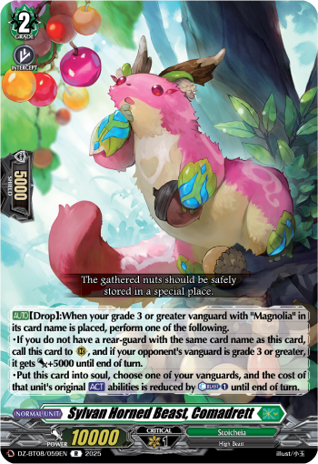 DZ-BT08/059EN Sylvan Horned Beast, Comadrett R DZBT08