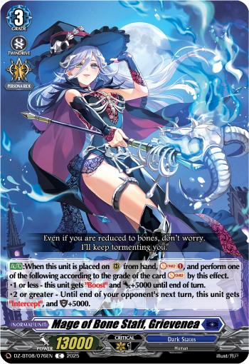 DZ-BT08/076EN Mage of Bone Staff, Grievenea C DZBT08
