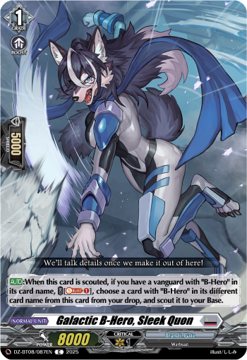 DZ-BT08/087EN Galactic B-Hero, Sleek Quon C DZBT08