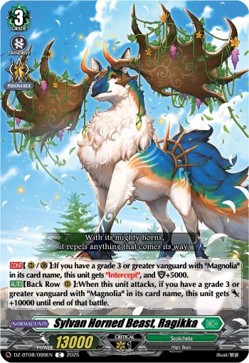 DZ-BT08/099EN Sylvan Horned Beast, Ragikka C DZBT08