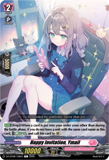 DZ-BT08/108EN Happy Invitation, Ymail C DZBT08