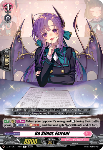 DZ-BT08/114EN Be Silent, Estreei C DZBT08
