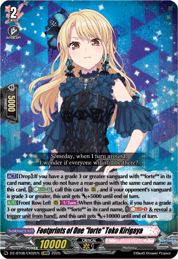 DZ-BT08/EX02EN Footprints of One "forte" Toko Kirigaya EXRRR DZBT08