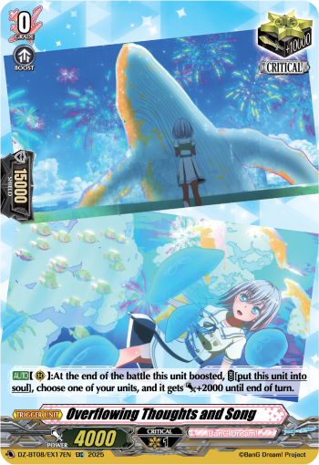 DZ-BT08/EX17EN Overflowing Thoughts and Song EXC DZBT08