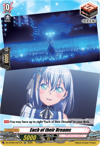 DZ-BT08/EX21EN Each of their Dreams EXC DZBT08