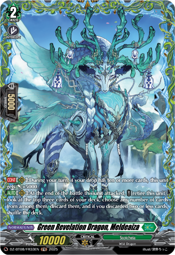 DZ-BT08/FR33EN Green Revelation Dragon, Meldeaiza FR DZBT08