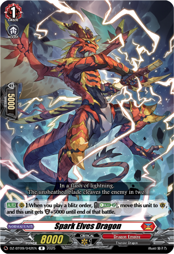 DZ-BT09/042EN Spark Elves Dragon R DZBT09