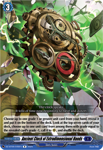 DZ-BT09/049EN Ancient Clock of Extradimensional Hands R DZBT09
