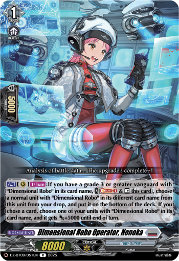 DZ-BT09/051EN Dimensional Robo Operator, Nonoka R DZBT09