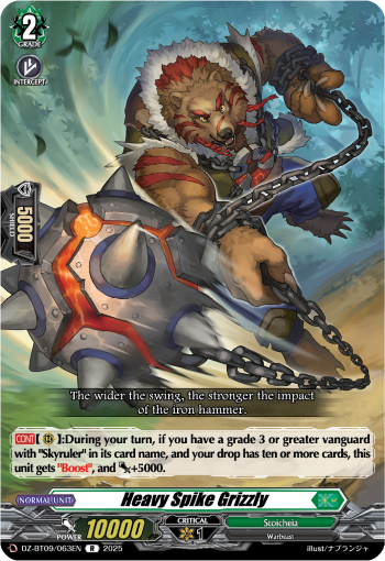 DZ-BT09/063EN Heavy Spike Grizzly R DZBT09