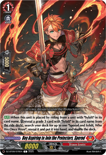 DZ-BT09/070EN Boy Aspiring to Join the Protectors, Sperod C DZBT09