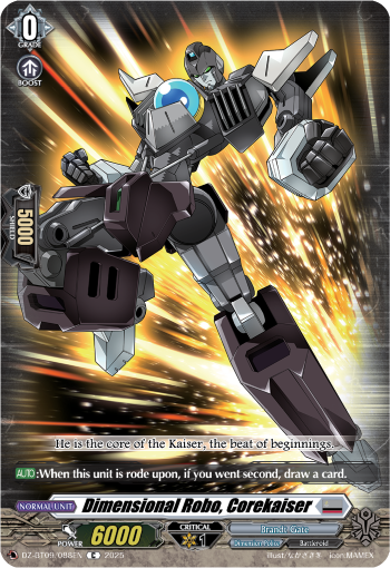 DZ-BT09/088EN Dimensional Robo, Corekaiser C DZBT09