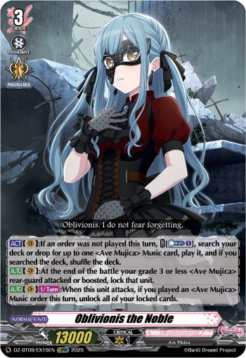 DZ-BT09/EX15EN Oblivionis the Noble EXRRR DZBT09