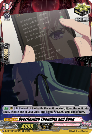 DZ-BT09/EX34EN Overflowing Thoughts and Song EXC DZBT09