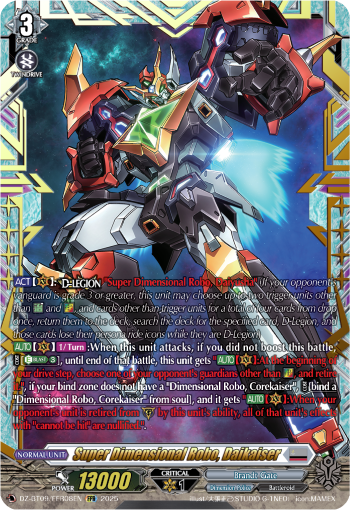 DZ-BT09/FFR08EN Super Dimensional Robo, Daikaiser FFR DZBT09