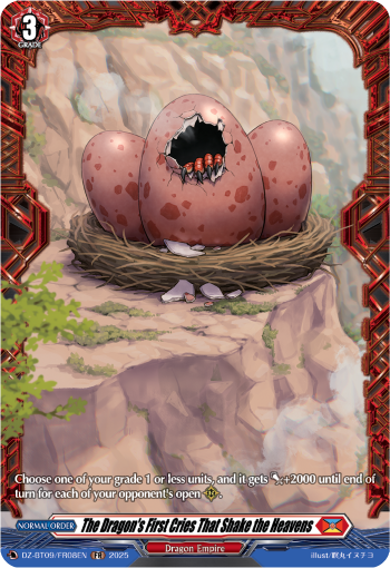 DZ-BT09/FR08EN The Dragon's First Cries That Shake the Heavens FR DZBT09