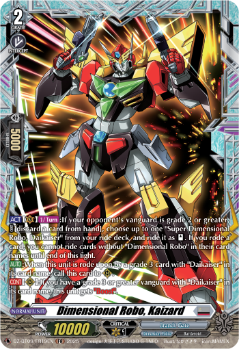 DZ-BT09/FR19EN Dimensional Robo, Kaizard FR DZBT09