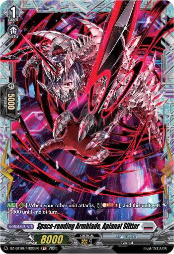 DZ-BT09/FR25EN Space-rending Armblade, Aplanat Slitter FR DZBT09