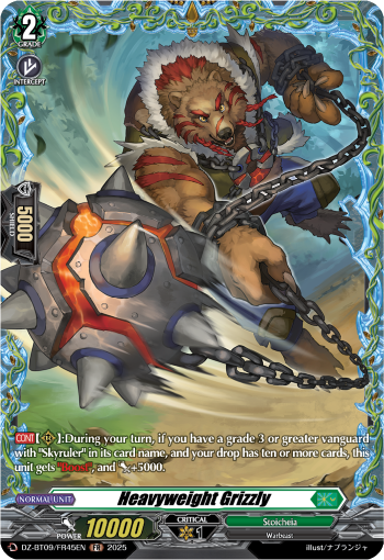 DZ-BT09/FR45EN Heavyweight Grizzly FR DZBT09