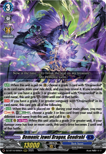 DZ-BT10/005EN Demonic Jewel Dragon, Geodrahl RRR DZBT10