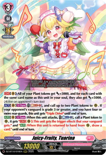 DZ-BT10/016EN Juicy-Fruity, Tuarina RRR DZBT10
