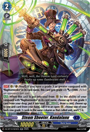 DZ-BT10/024EN Steam Shooter, Kandalanu RR DZBT10