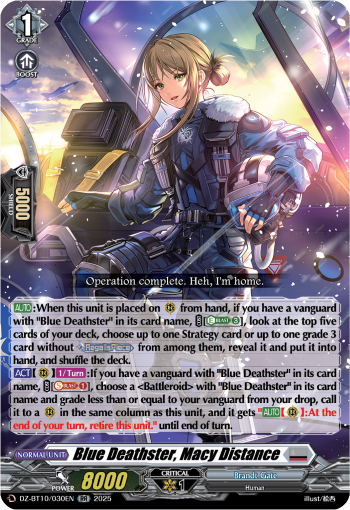 DZ-BT10/030EN Blue Deathster, Macy Distance RR DZBT10