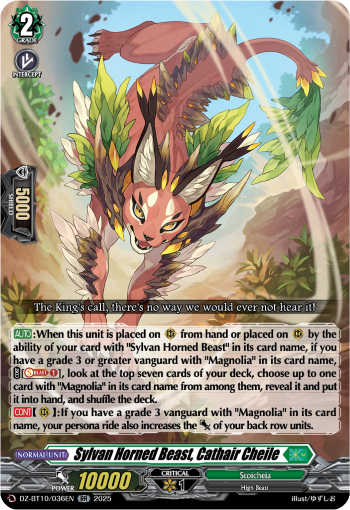 DZ-BT10/036EN Sylvan Horned Beast, Cathair Cheile RR DZBT10