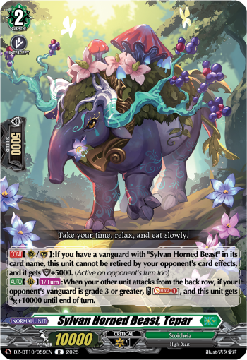 DZ-BT10/059EN Sylvan Horned Beast, Tepar R DZBT10