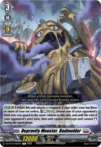 DZ-BT10/087EN Depravity Monster, Badmolder C DZBT10