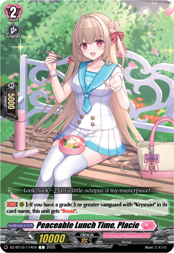 DZ-BT10/114EN Peaceable Lunch Time, Placie C DZBT10