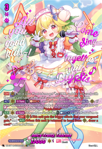 DZ-BT10/SEC06EN Juicy-Fruity, Tuarina SEC DZBT10