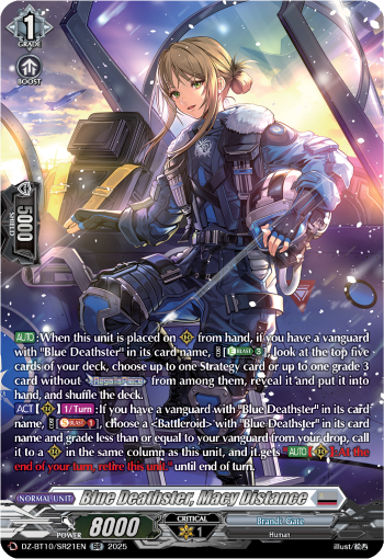 DZ-BT10/SR21EN Blue Deathster, Macy Distance SR DZBT10