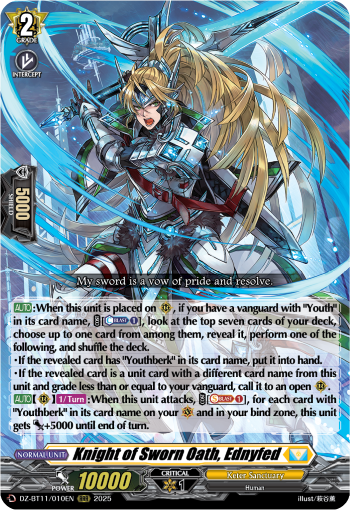 DZ-BT11/010EN Knight of Sworn Oath, Ednyfed RRR DZBT11