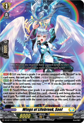 DZ-BT11/012EN Wings of Lifebrook, Soel RRR DZBT11
