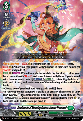 DZ-BT11/013EN Bandmaster of Blooming Dreams, Lianorn Traumend RRR DZBT11