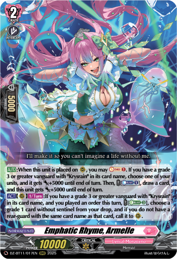 DZ-BT11/017EN Emphatic Rhyme, Armelle RRR DZBT11