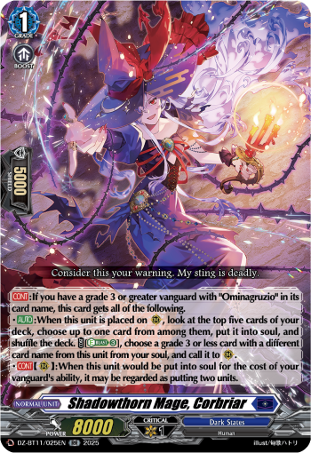 DZ-BT11/025EN Shadowthorn Mage, Corbriar RR DZBT11