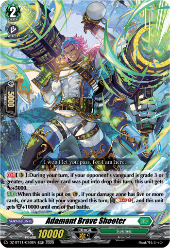 DZ-BT11/036EN Adamant Brave Shooter RR DZBT11