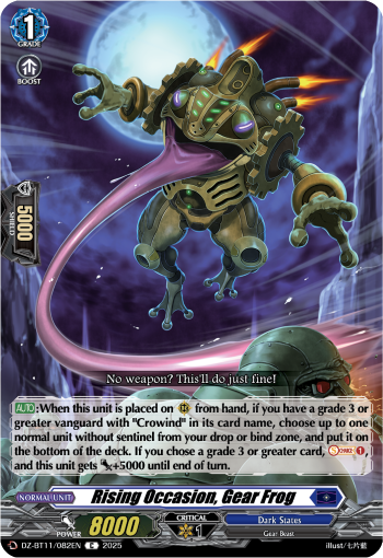 DZ-BT11/082EN Rising Occasion, Gear Frog C DZBT11