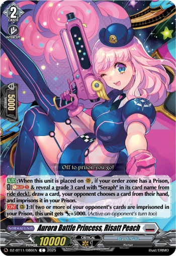 DZ-BT11/086EN Aurora Battle Princess, Risatt Peach C DZBT11