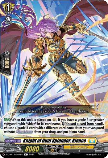 DZ-BT11/101EN Knight of Dual Splendor, Rience C DZBT11