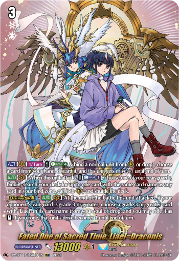 DZ-BT11/DSR01EN Fated One of Sacred Time, Liael=Draconis DSR DZBT11