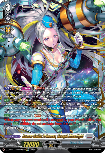 DZ-BT11/FFR07EN Aurora Battle Princess, Seraph Clearlight FFR DZBT11