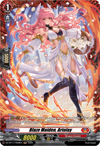 DZ-BT11/FR08EN Blaze Maiden, Artolay FR DZBT11