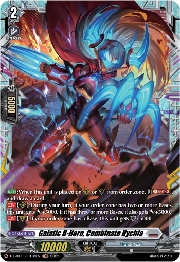 DZ-BT11/FR18EN Galatic B-Hero, Combinate Nychia FR DZBT11