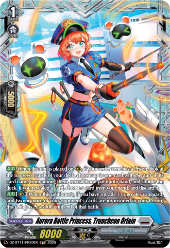 DZ-BT11/FR20EN Aurora Battle Princess, Truncheon Orlain FR DZBT11