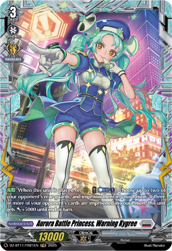 DZ-BT11/FR21EN Aurora Battle Princess, Warning Kygree FR DZBT11